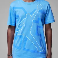 Nike Jordan Big дитячі Shining Jumpman футболка блакитний