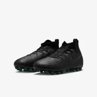 Nike Jr. Phantom Luna 2 Academy Little/Big дитячі AG High-Top футбольні бутси колір чорний
