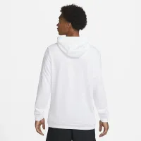 Nike Dri-FIT мужские Pullover тренировочные Толстовка с капюшоном цвет белый