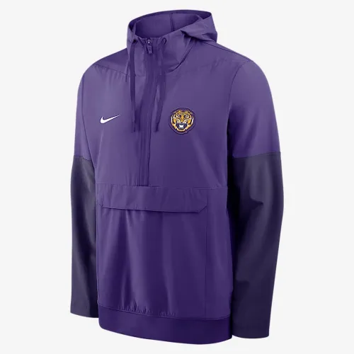 LSU Anorak чоловічі Nike College 1/2-Zip Hooded Куртка колір фіолетовий