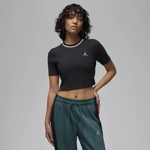 Nike Jordan жіноча Knit Top колір чорний