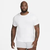 Nike Dri-FIT Essential хлопковыеStretch мужские Slim Fit Crew Neck Undershirt (2 пары) цвет белый