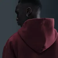 Nike Solo Swoosh мужские Full-Zip Fleece Толстовка с капюшоном цвет красный