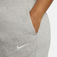 Nike Sportswear Phoenix Fleece женская С высокой Талией Wide-Leg Sweatpants (большие размеры) цвет серый