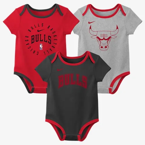 Chicago Bulls Baby Nike NBA 3 пары Bodysuit набор цвет красный