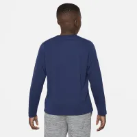 Nike Dri-FIT Multi+ Big Kids' (Boys') Long-Sleeve Top (Extended Size) Blue