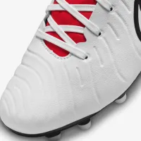Nike Jr. Tiempo Legend 10 Academy Little/Big детские Multi-Ground Low-Top футбольные бутсы цвет белый