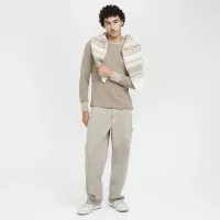 Nike Life мужские Heavyweight Waffle Long-Sleeve Top цвет серый