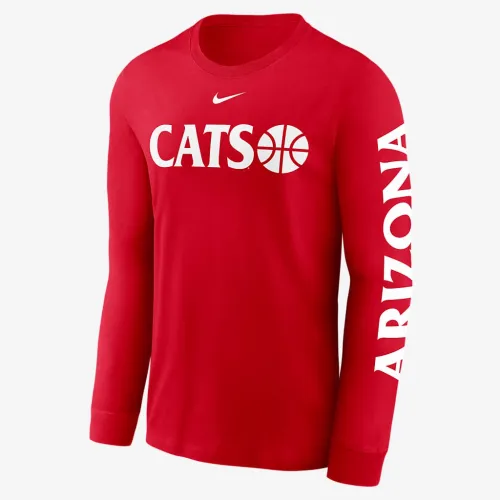 Arizona Wildcats баскетбольные Icon мужские Nike College Long-Sleeve футболка цвет красный