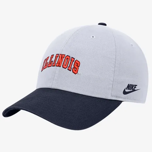 Illinois Nike College Campus Cap колір білий