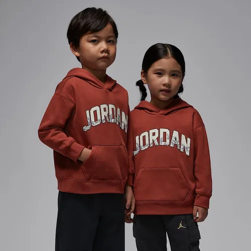 Nike Jordan Little детские Gift Giving Mountain Pullover Толстовка с капюшоном цвет красный