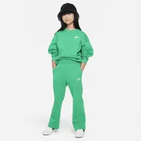 Nike Sportswear Club Fleece Big дитячі (Girls') Wide-Leg Pants колір зелений
