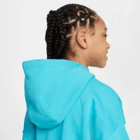 Nike Sportswear Club Fleece Big дитячі оверсайз Pullover Толстовка з капюшоном колір зелений