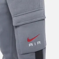 Nike Air Big детские Fleece Cargo Pants цвет серый
