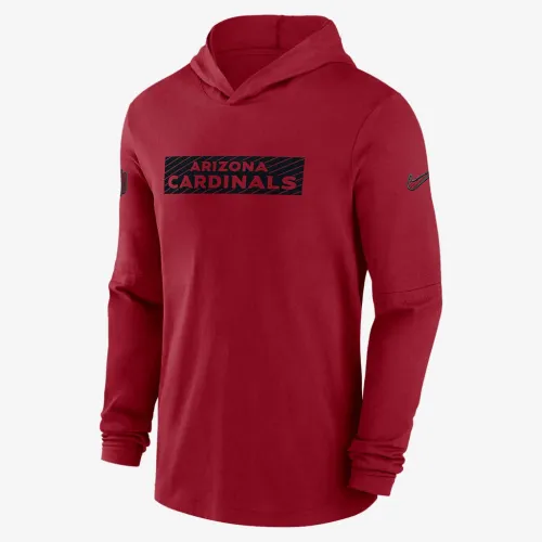 Arizona Cardinals Sideline чоловічі Nike Dri-FIT NFL Long-Sleeve Hooded Top колір червоний
