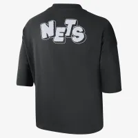 Brooklyn Nets 2023/24 City Edition женская Nike NBA Courtside Boxy футболка цвет черный