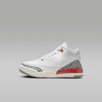 Nike Jordan 3 Retro Little дитячі Кросівки колір білий