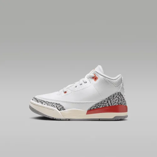 Nike Jordan 3 Retro Little дитячі Кросівки колір білий