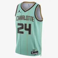 Brandon Miller Charlotte Hornets 2024/25 City Edition мужские Nike Dri-FIT NBA Swingman Jersey цвет зеленый