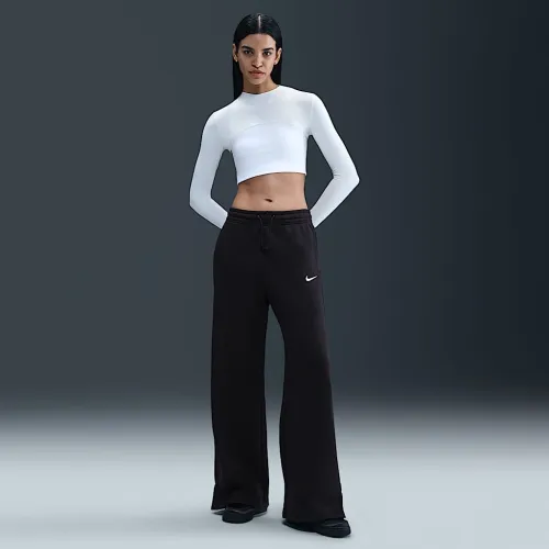 Nike Sportswear Phoenix Fleece женская С высокой Талией Wide-Leg Pants цвет черный