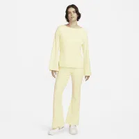 Nike Sportswear женская Ribbed Jersey Long-Sleeve Top Yellow