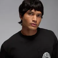 Nike Jordan Brooklyn мужские Realtree Long-Sleeve Pocket Crew Neck цвет черный