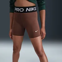 Nike Pro Girls' шорти колір коричневий