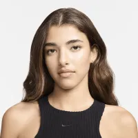 Nike Sportswear Chill Rib женская Slim Sleeveless Midi Костюм цвет черный