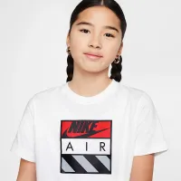 Nike Air Big детские футболка цвет белый