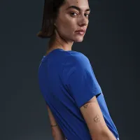 Nike Swoosh женская Cheer футболка синий