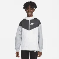 Nike Sportswear Windrunner Big детские (для мальчиков) Loose Hip-Length Hooded Куртка цвет белый