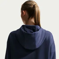 Caitlin Clark Nike баскетбольні Phoenix Fleece Pullover Толстовка з капюшоном блакитний