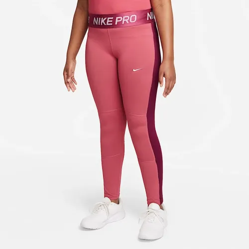Nike Pro Warm Dri-FIT Big дитячі (Girls') лосіни (Extended Size) Pink