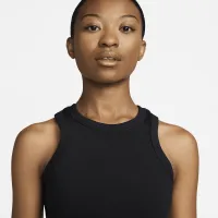 Nike One Fitted женская Dri-FIT Cropped Tank Top цвет черный