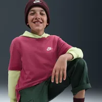 Nike Sportswear Big дитячі футболка колір фіолетовий