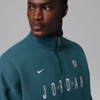 Nike Jordan Flight мужские Graphic Fleece 1/4-Zip синий