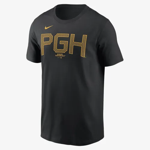 Pittsburgh Pirates City Connect Wordmark чоловічі Nike MLB футболка колір чорний