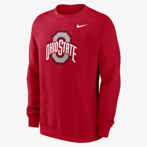 Ohio State Buckeyes Primetime Everколір зелений Logo чоловічі Nike College Pullover Crew колір червоний