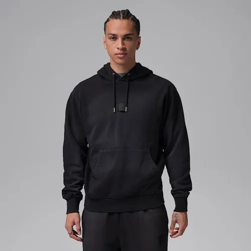 Nike Jordan Flight Fleece мужские Pullover Толстовка с капюшоном цвет черный