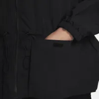 Nike Sportswear Everything Wovens жіноча оверсайз Hooded Куртка (великі розміри) колір чорний
