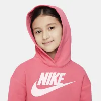 Nike Sportswear Club Fleece Little детские Pullover Толстовка с капюшоном Pink