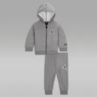 Nike Jordan Baby (3-6M) Essentials Full-Zip Толстовка з капюшоном and Pants комплект колір сірий