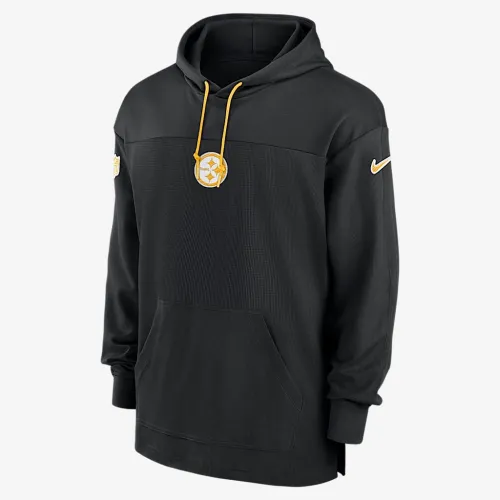 Pittsburgh Steelers Sideline Jersey чоловічі Nike Dri-FIT NFL Pullover Толстовка з капюшоном колір чорний