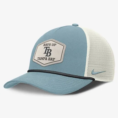 Tampa Bay Rays Rise Tech мужские Nike Dri-FIT MLB Trucker Adjustable Hat синий
