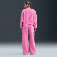 Nike Sportswear Phoenix Fleece женская Over-оверсайз Crew-Neck свитшот Pink