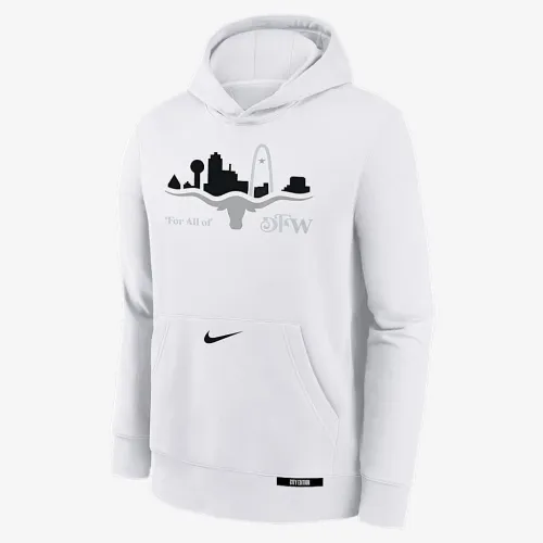 Dallas Mavericks Club City Edition Big детские Nike NBA Pullover Толстовка с капюшоном цвет белый