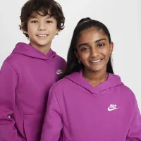 Nike Sportswear Club Fleece Big дитячі Pullover Толстовка з капюшоном колір фіолетовий