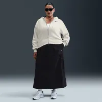 Nike Sportswear Phoenix Fleece жіноча Loose Cropped Full-Zip Толстовка з капюшоном (великі розміри) колір білий