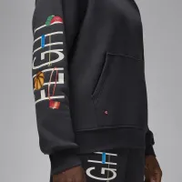 Nike Jordan Artist Series By Darien Birks мужские Fleece Толстовка с капюшоном цвет серый