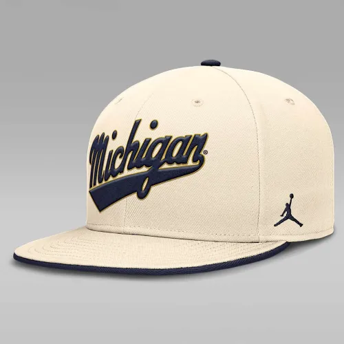 Nike Michigan Wolverines Primetime True чоловічі Jordan Brand Dri-FIT College Fitted Hat колір коричневий